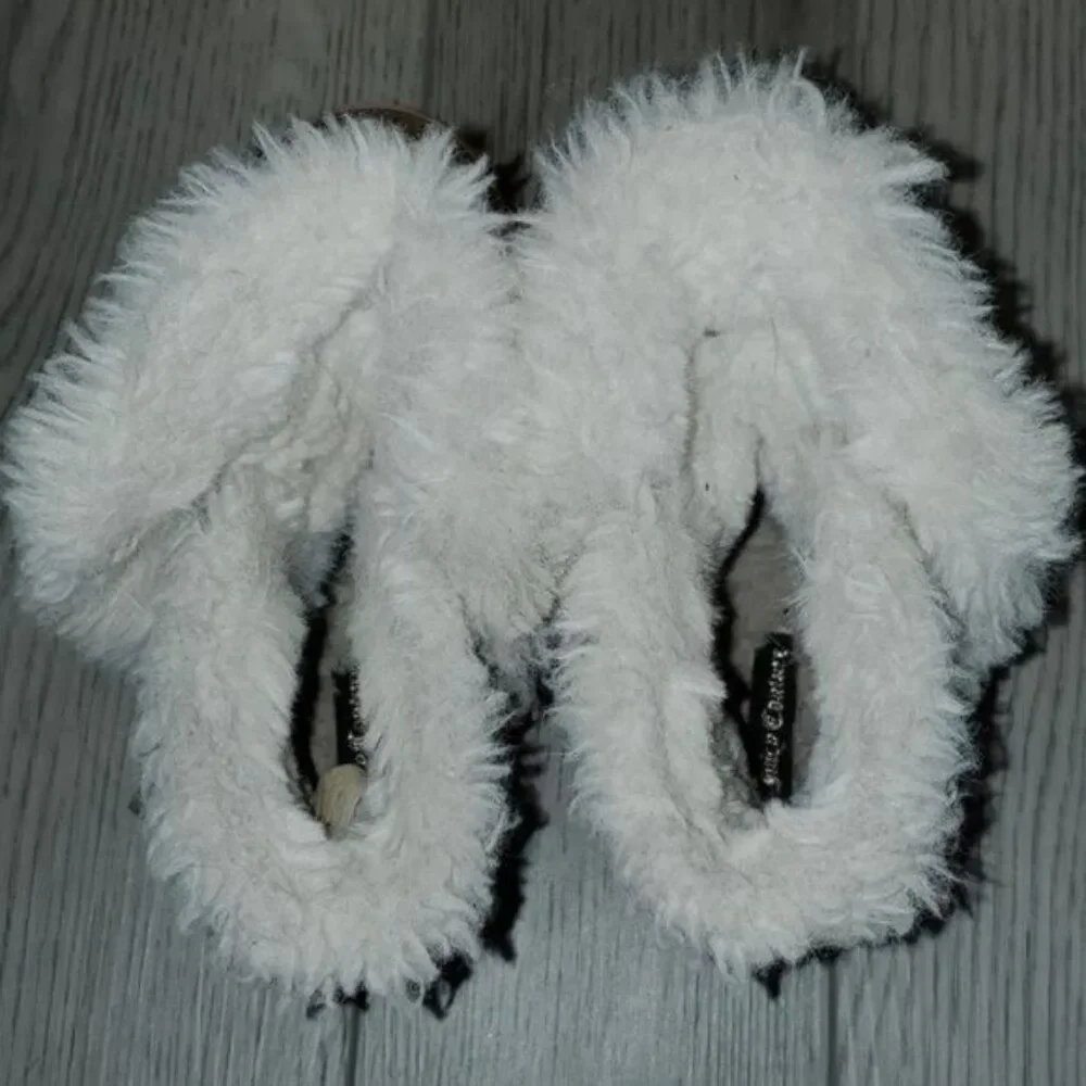 Juicy Couture Big Girls Boots Bling Glitter Winter Snow Furry Gold Pink SIZE 3